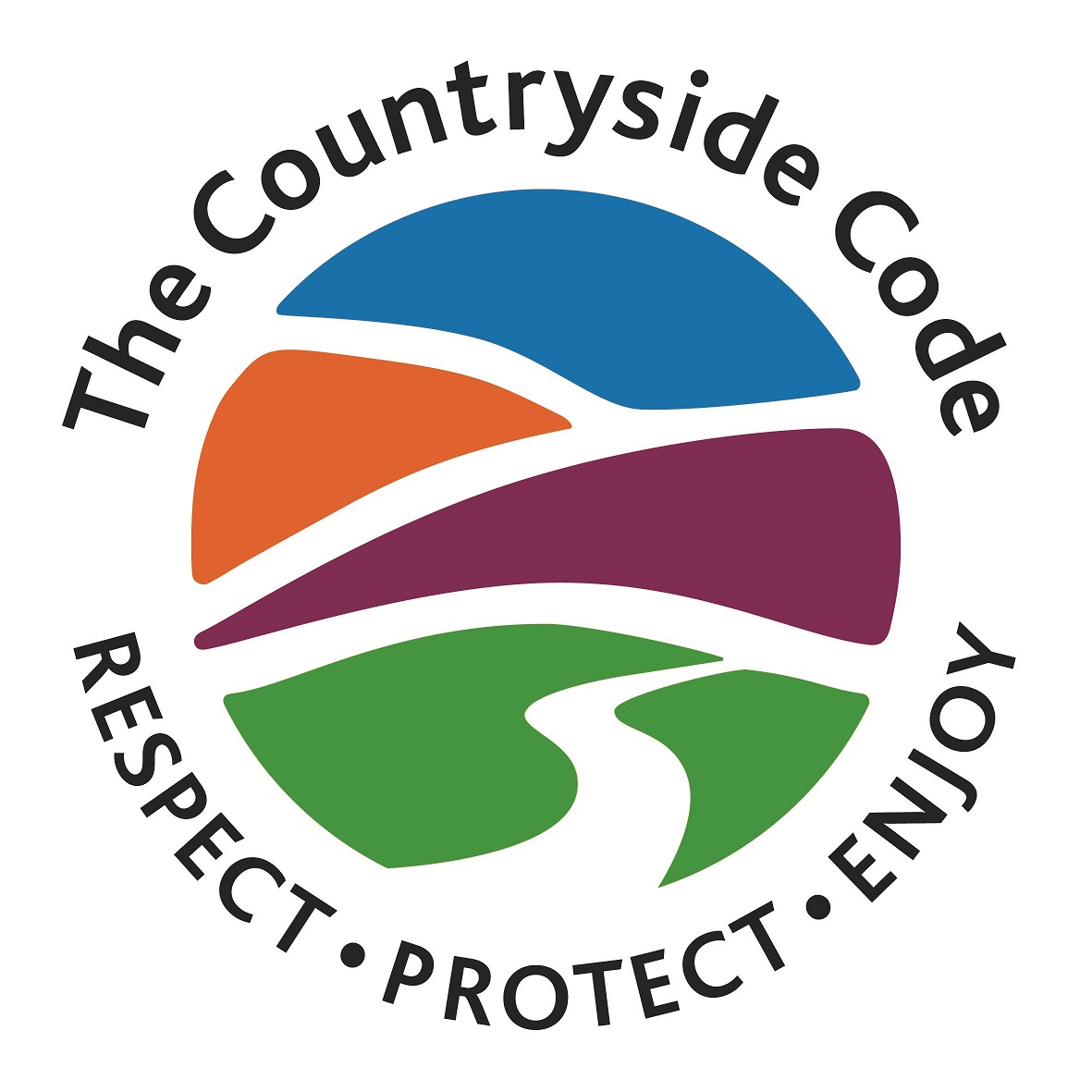 The Countryside Code logo.
