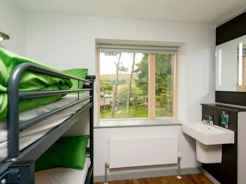 A bunk room at the YHA at The Sill.